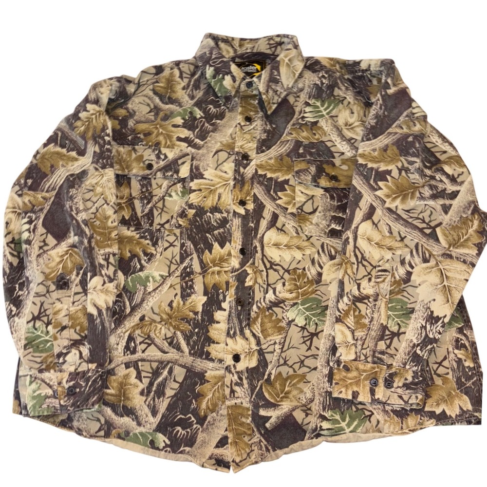 Master Sportsman | Camouflage‎ | Long Sleeve Button Down Shirt | Men XXL